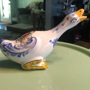 Hand painted Ceramic Goose Decor from Portugal